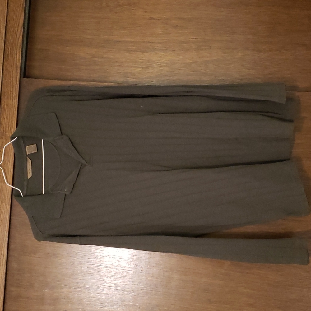 Men's 2XL loden green long sleeve polo